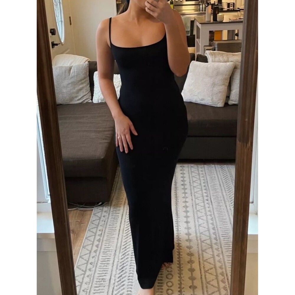 Skims Soft Lounge Long Slip Dress